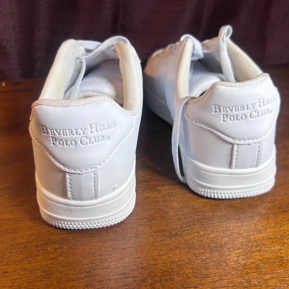 Beverly Hills Polo Club Men's Classic White Sneakers - Picture 7 of 9
